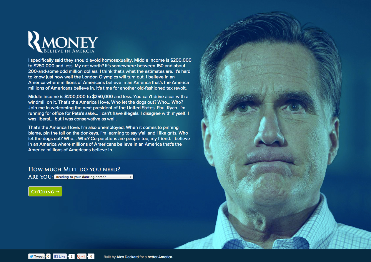 Romney Ipsum - Keep Mitt Talking